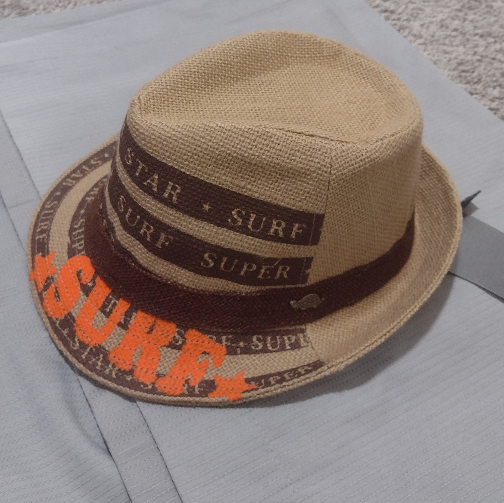 Pamoa fedora linen hat,small medium large XL,new with tags,surf super star